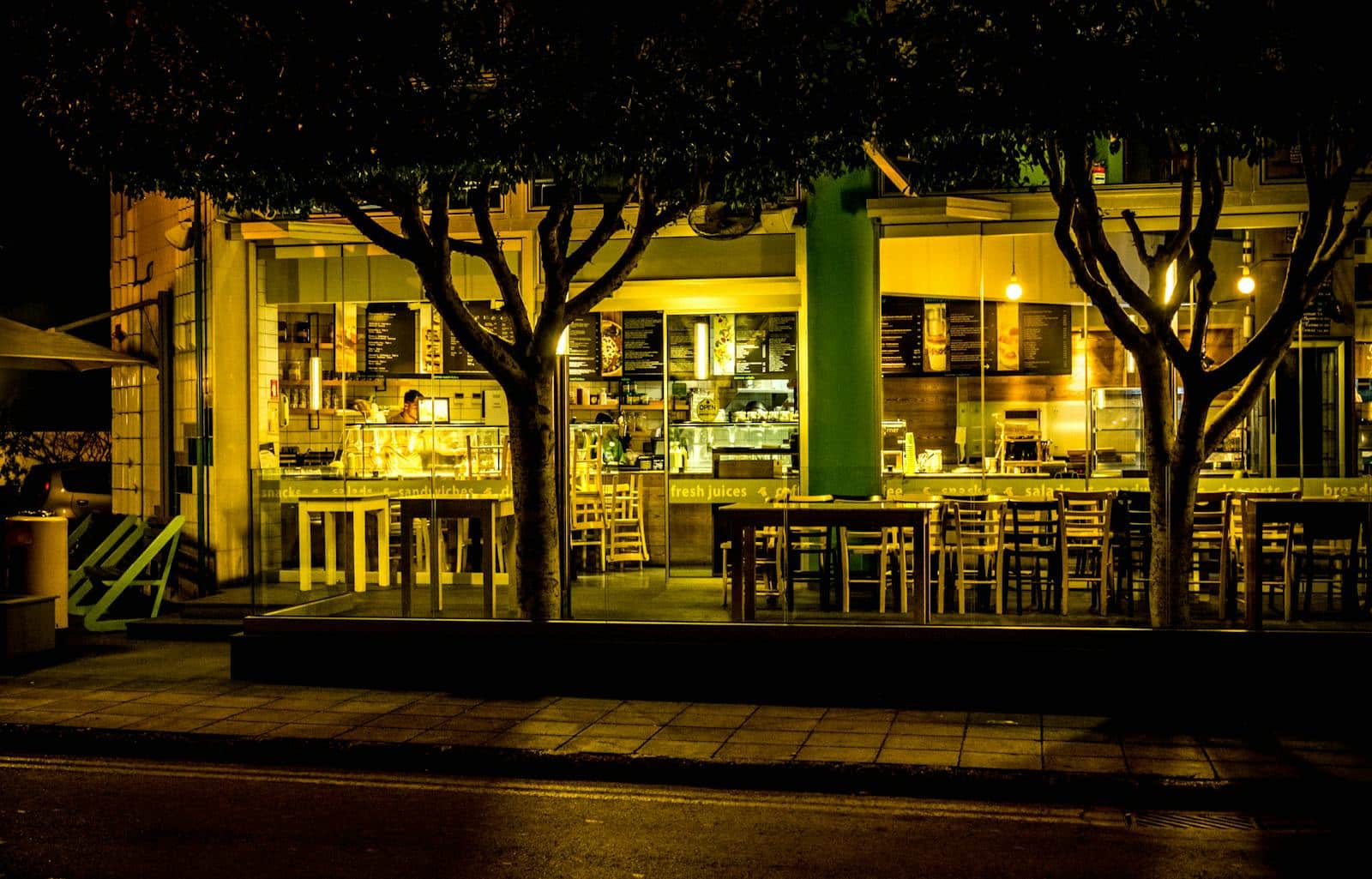 Store Front at Nighttime