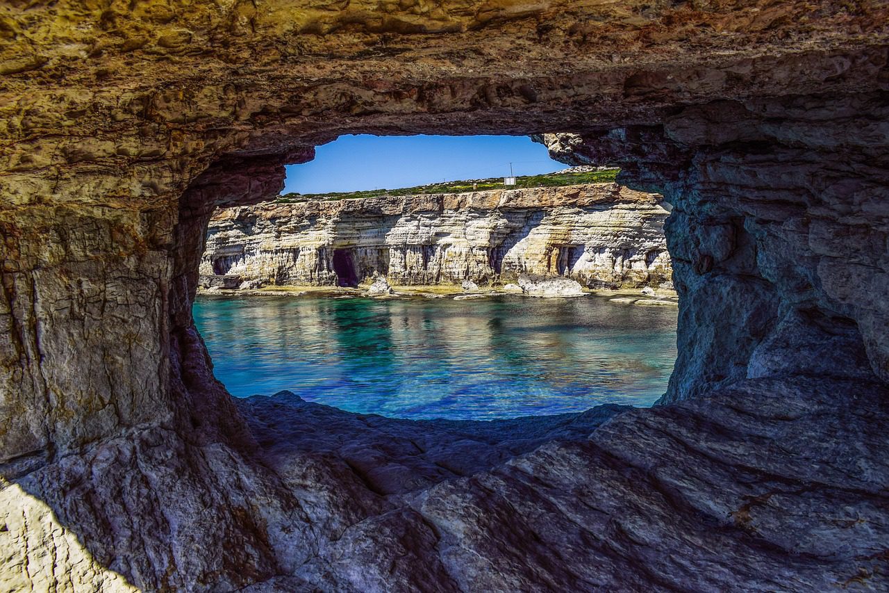 sea caves, nature, geological