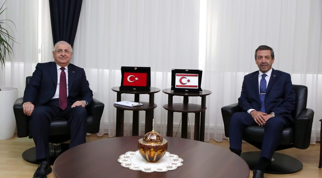 Foreign Minister Ertuğruloğlu meets with Turkish Defence Minister Güler and delegation | Turkish Republic of Northern Cyprus